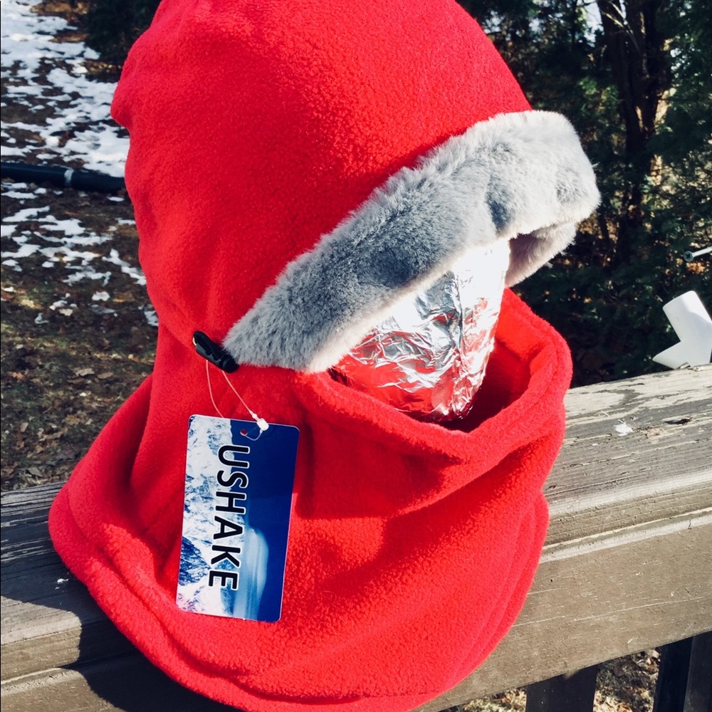 Balaclava Hood Hat Red